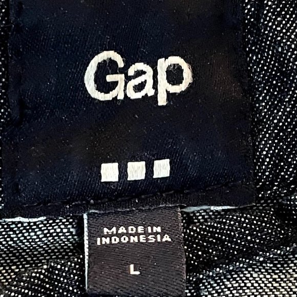 GAP Ruffle Denim Jacket Sz Large - Picture 2 of 5